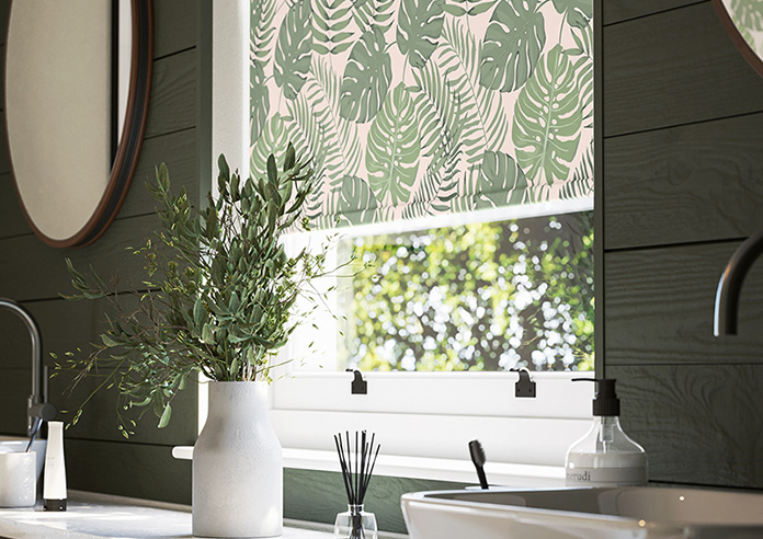Lush Palms, Pink - Twist&Fit Roller Blind - Image 5